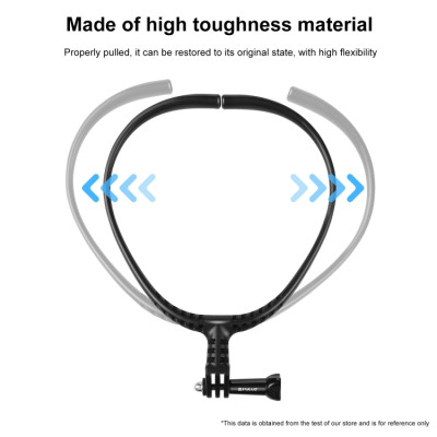 PULUZ Lazy nastavitelný držák na krk pro GoPro akční kamery (černý)