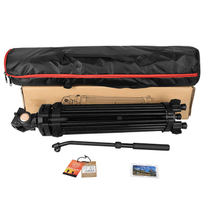 QZSD Professionalní Q880A Hliníkový stativ pro kameru, fotoaparát 193 cm, teleskopické nohy pro vysoké zatížení