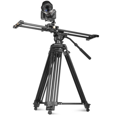 QZSD Professional Q880A Hliníkový statív pre fotoaparát, kamera 193 cm + hlava Q90, teleskopické nohy pre vysoké zaťaženie