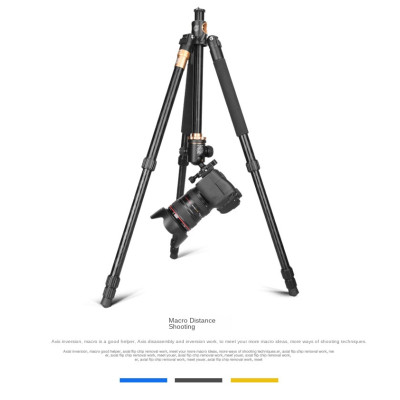 QZSD Q999H Fotografický stativ z hliníkové slitiny, nosnost 8kg + kulová hlava s odnímatelnou příčnou osou / monopod