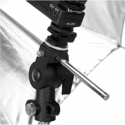 EXTERNÁ BLESKA, svetlo, držiak na dáždnik pre statív celokovový TYP D