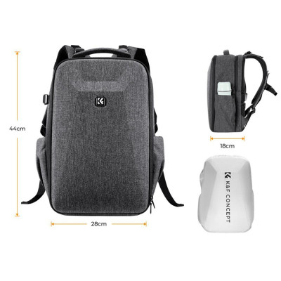 K&F Concept KF13.134 V4 Foto Batoh 22l, šedý