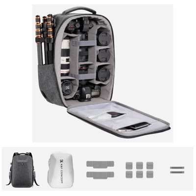Fotobatoh K&F Concept KF13.134 V4 22l, sivý