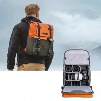 Foto batoh K&F Concept BETA [oranžovo-zelený]