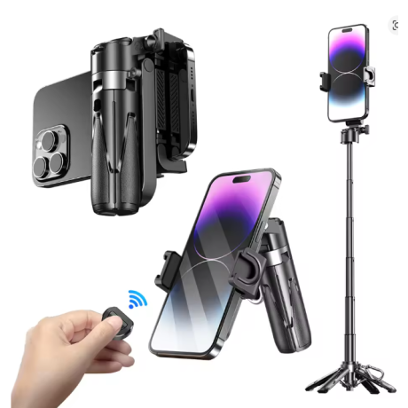 P15Mini selfie tyč, statív, stojan na telefón s diaľkovým ovládaním, prenosný mini statív pre mobilný telefón