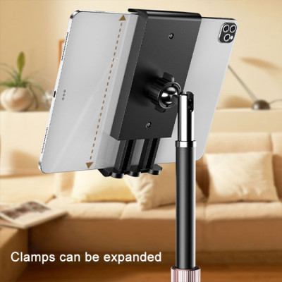 Multifunkčný držiak na telefón a tablet, stolový stojan / 01, čierny