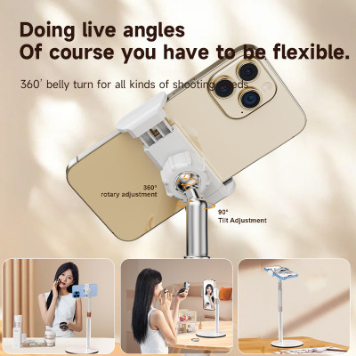 Multifunkčí držák  telefonu, tabletu, stojan na stůl / 02, bílí