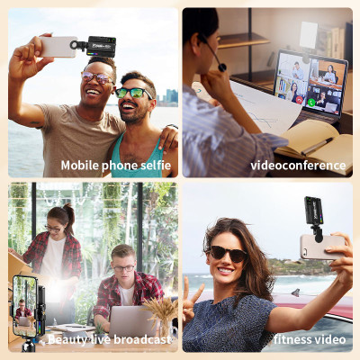 M18 RGB LED Video Světlo Mini RGB, 3000 -9900K, 1500mah, pro fotoaparát, telefon