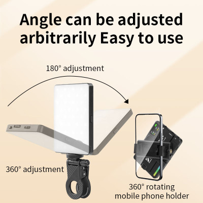 M18 RGB LED Video Světlo Mini RGB, 3000 -9900K, 1500mah, pro fotoaparát, telefon