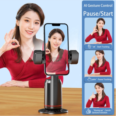 Q02 - Otočný stativ AI, 360 stupňů, Gimbal, Stabilizátor pro telefon