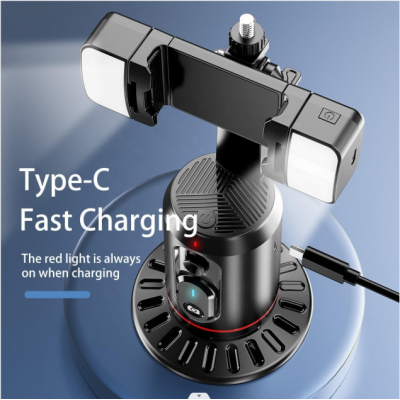 Q02 - Otočný stativ AI, 360 stupňů, Gimbal, Stabilizátor pro telefon