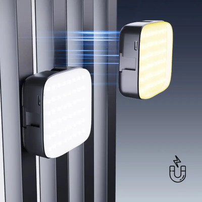 M22 Mini LED RGB světlo s magnetem nebo klipem 6W, pro telefon, fotoaparát