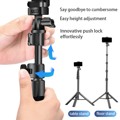 QZSD Zp100b Multifunkčný malý, ľahký držiak na telefón alebo fotoaparát, diaľkové ovládanie, statív, selfie tyč