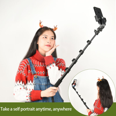 QZSD ZP001 Monopod 156cm, výsuvný statív, stojan, selfie tyč pre telefón, fotoaparát