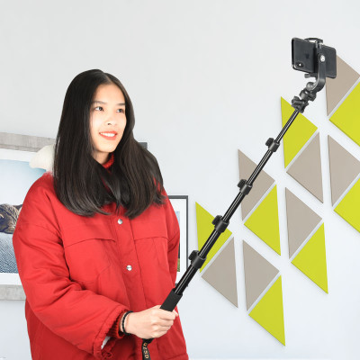 QZSD ZP001 Monopod 156cm, výsuvný statív, stojan, selfie tyč pre telefón, fotoaparát