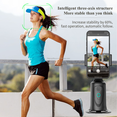 Q9 360 Stolný statív, inteligentný sledovací gimbal, stabilizátor na sledovanie tváre s rozpoznávaním AI