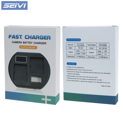 Nabíjacia stanica pre dve batérie NP-F, LCD displej, rýchle nabíjanie