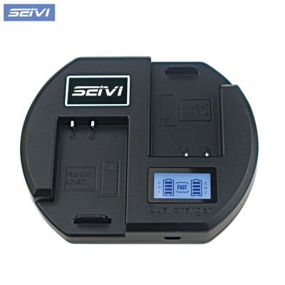 Nabíjecí stanice pro dvě baterie NP-F, LCD displej, rychlé nabíjení