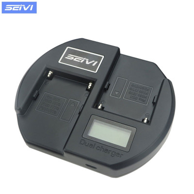 Nabíjecí stanice pro dvě baterie NP-F, LCD displej, rychlé nabíjení