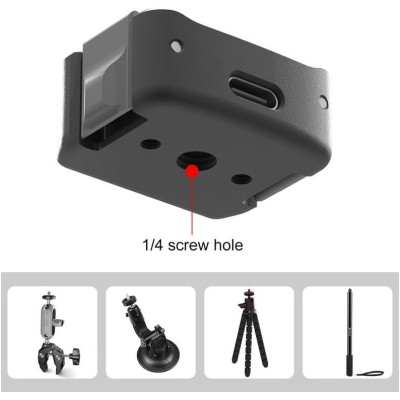 Adaptér na bočné nabíjanie so skrutkou 1/4" na spodnej strane pre OSMO Pocket 3