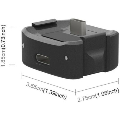 Adaptér na bočné nabíjanie so skrutkou 1/4" na spodnej strane pre OSMO Pocket 3