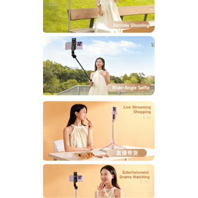 Selfie tyč YT06S , so svetlom, diaľkovým ovládaním, predĺžením až do 170 cm, statív pre telefóny