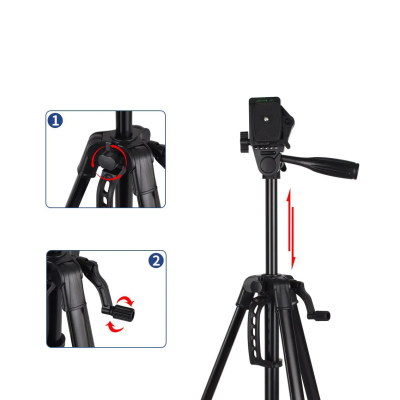D790HK Stativ pro mobil a fotoaparát, kameru černý 49 - 110 cm, s dálkovou spouští