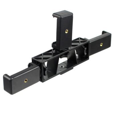 Multifunkčný držiak na statív pre tri druhy príslušenstva so skrutkou 1/4", pre statív