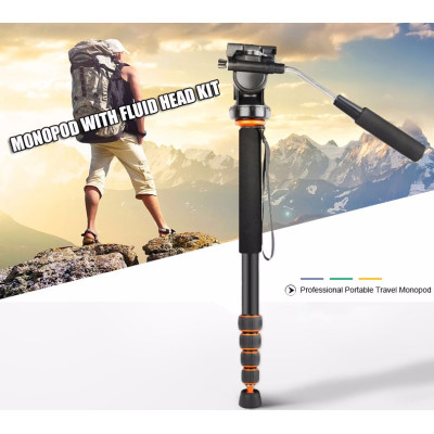 QZSD Q188 - Profesionálny monopod z hliníkovej zliatiny + videohlava