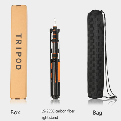 QZSD SL255c multifunkčný statív, stojan z uhlíkových vlákien, skladací, flexibilný, prenosný pre svetlá a príslušenstvo
