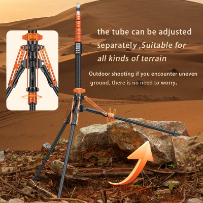 QZSD SL283C - Profesionálny karbónový statív pre svetlá a príslušenstvo