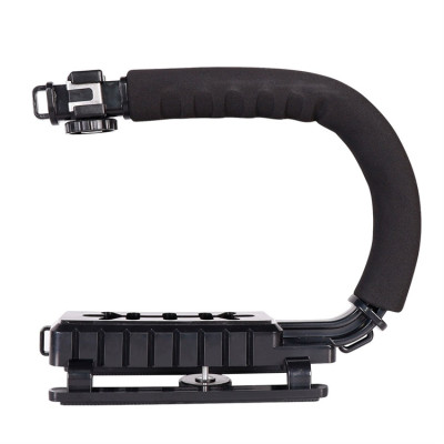 DV06 - Ručný stabilizátor, U-rukoväť, pre fotoaparát Kamkordér DSLR DV Video