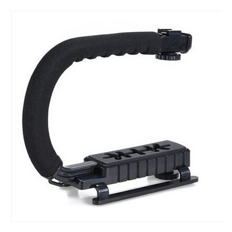 DV06 - Ručný stabilizátor, U-rukoväť, pre fotoaparát Kamkordér DSLR DV Video