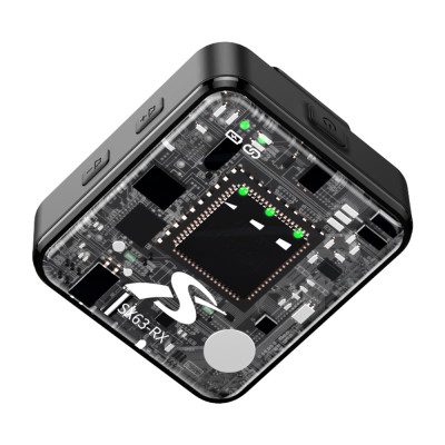 SX63 s USB-C - profesionálny kondenzátorový bezdrôtový klopový mikrofón pre telefón, fotoaparát