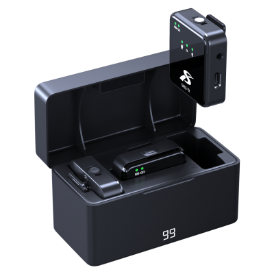 copy of SX63 - Profesionální Kondenzátorový Bezdrátový Klopový Mikrofon pro telefon, fotoaparát