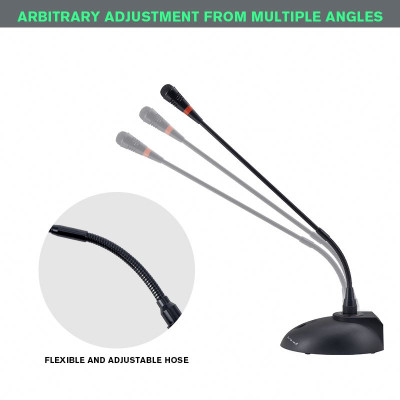 UF01-Konferenční mikrofon ( Typ Husího krku ) Stolní kabelový kondenzátorový mikrofon s regulací hlasitosti