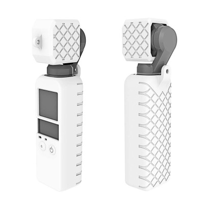 copy of Nárazuvzdorný černý silikonový ochranný kryt s krytem objektivu pro DJI osmo pocket 1, 2