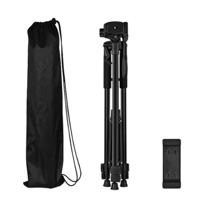 D-790H Statív + hlava pre mobilný telefón a fotoaparát, fotoaparát čierny 46 - 150 cm