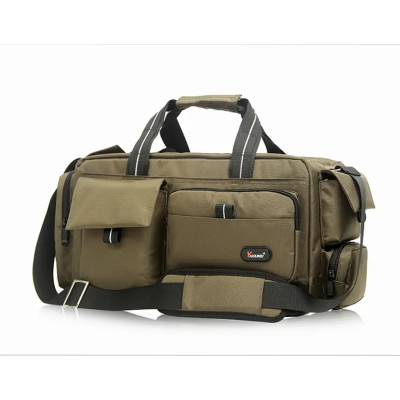 Taška na fotopríslušenstvo s popruhom cez rameno veľká 52 x 26 x 25 cm, čierna