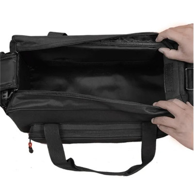 Brašna HDV/02 na foto příslušenství s popruhem přes rameno velká 52 x 21 x 25 cm, černá