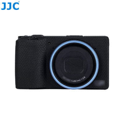 JJC Ozdobný kroužek objektivu pro RICOH GR IIIx modrý