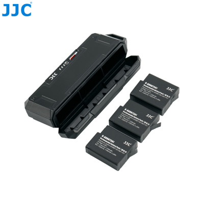 JJC Trojitá nabíječka baterií s funkcí čtečky karet Micro SD / TF, pro GoPro Hero 7, 6, 5 Black