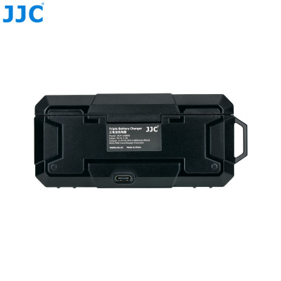 JJC Trojitá nabíječka baterií s funkcí čtečky karet Micro SD / TF, pro GoPro Hero 7, 6, 5 Black