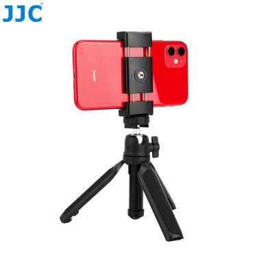 JJC TP-T1K BLACK - Súprava mini statívu a držiaka na smartfón