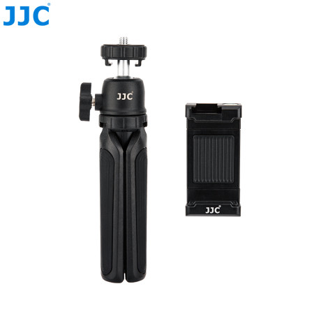JJC TP-T1K BLACK - Súprava mini statívu a držiaka na smartfón