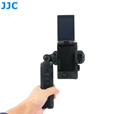 JJC Shooting grip,  rukojeť s dálkovým ovládáním nahrazuje stativovou rukojeť Panasonic DMW-SHGR1