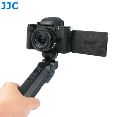 JJC Shooting grip,  rukojeť s dálkovým ovládáním nahrazuje stativovou rukojeť Panasonic DMW-SHGR1