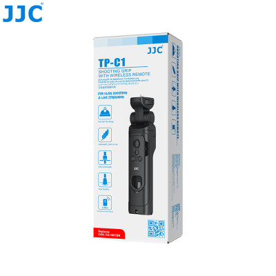 JJC TP-C1 White   Rukojeť, mini stativ nahrazuje Canon HG-100TBR, bílí