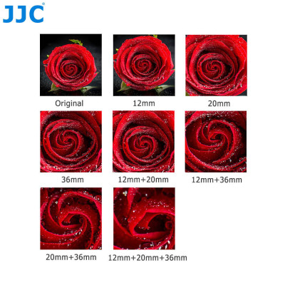JJC Sada mezikroužků 12 , 20, 36 mm pro Canon EF/EF-S Mount