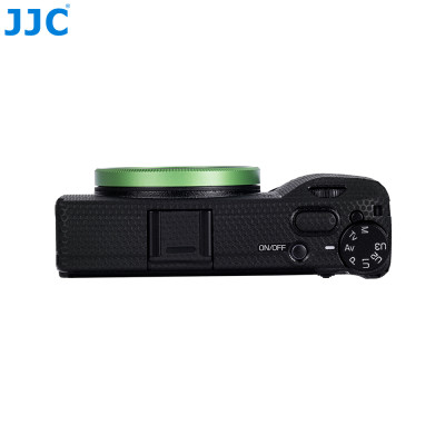 JJC Ozdobný kroužek objektivu pro RICOH GR IIIx  zelený